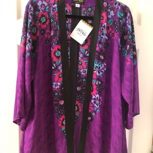 Bob Mackie Wearable Art Kimono Blouse